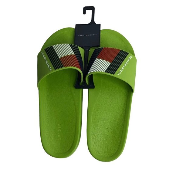 TOMMY HILFIGER MEN'S EDNOR LIGHT GREEN SLIDE SANDALS SZ 13 NWT - Picture 11 of 11